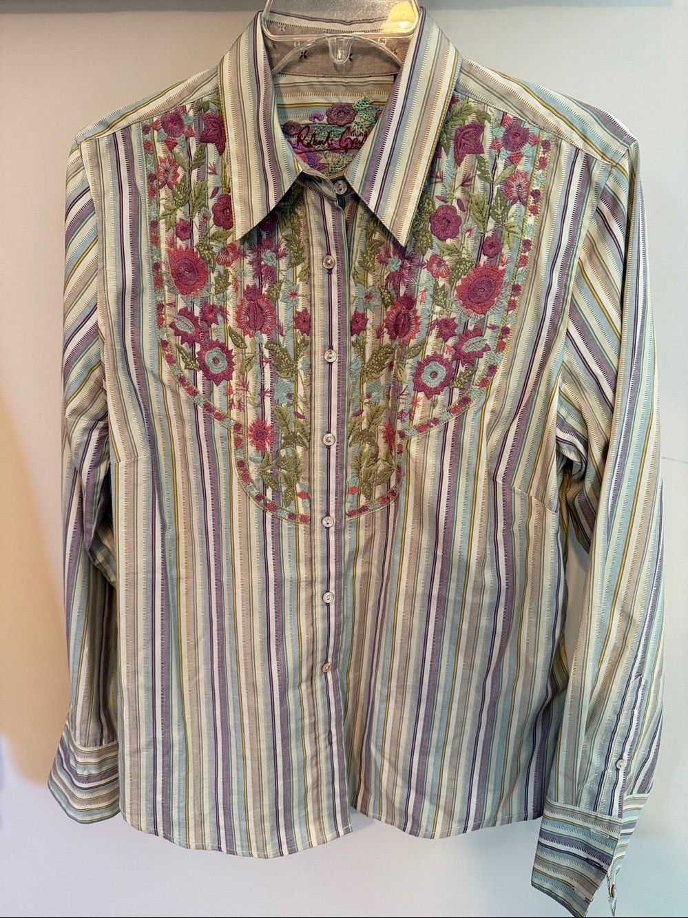 Robert Graham Women’s Embroidered Blouse Large